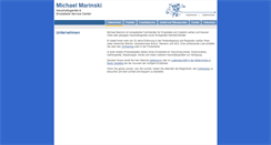 Desktop Screenshot of marinski.de